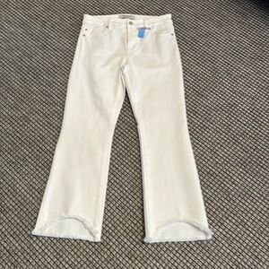 Liverpool crop jeans- fray bottom